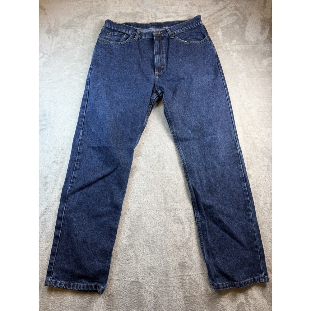Wrangler Jeans Men's Size 36x32 Five Star Premium 96501MR Dark Wash Blue
